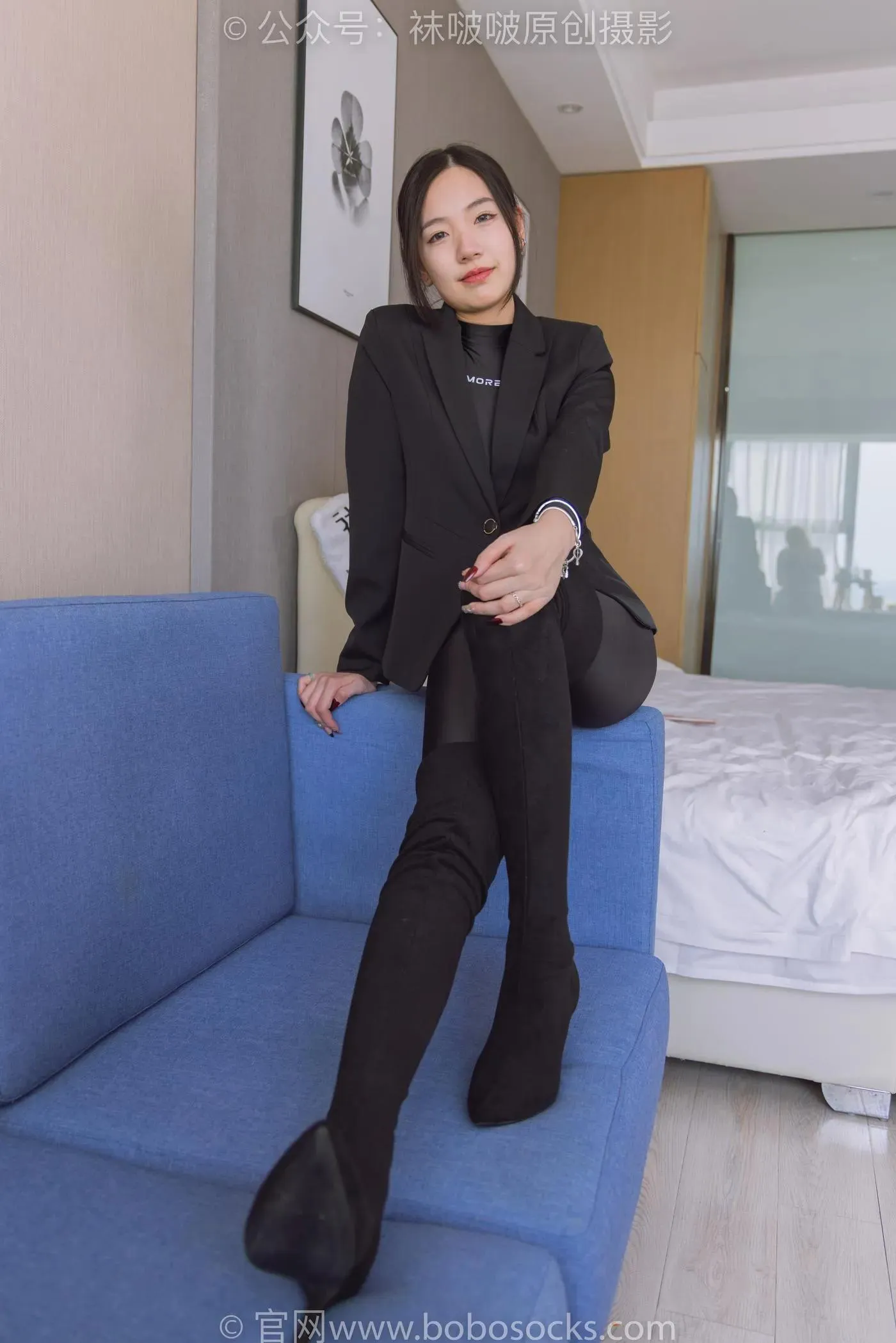 [BoBoSocks袜啵啵]NO.188 小甜豆-连体泳衣、高跟长靴、短肉丝、裸足 [147P]插图6